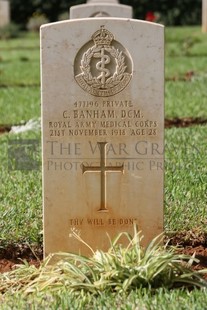 BEIRUT WAR CEMETERY - BANHAM, CECIL